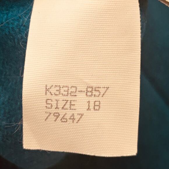Pendleton Jacket Womens 18 Blue 100% Virgin Wool Cropped Blazer Made in USA - Picture 4 of 11